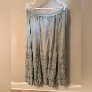 Suzette skirt from Soft Surroundings in a beautiful shade of sage green, new